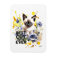 Magnet de maman de chat créatif