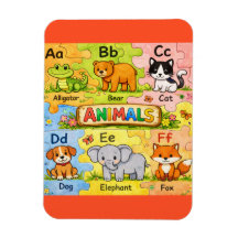 Magnet de réfrigérateur Alphabet Animal Pré-Matern