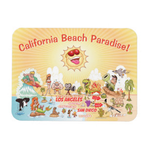 Flexible Magnet de souvenirs de Californie du Sud