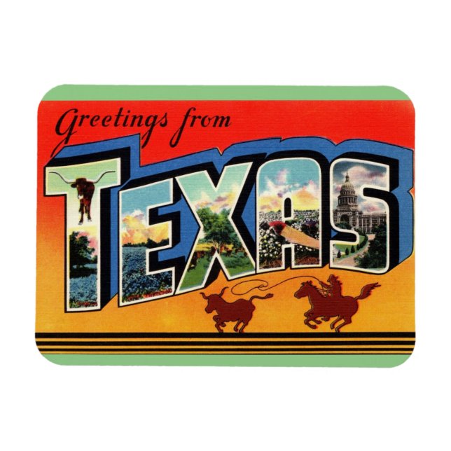 Flexible Magnet d'état du Texas (Horizontal)