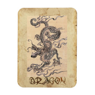 Flexible Magnet d'histoire de l'art japonais du Dragon vint