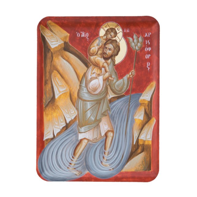 Flexible Magnet d'icônes St Christopher (Vertical)