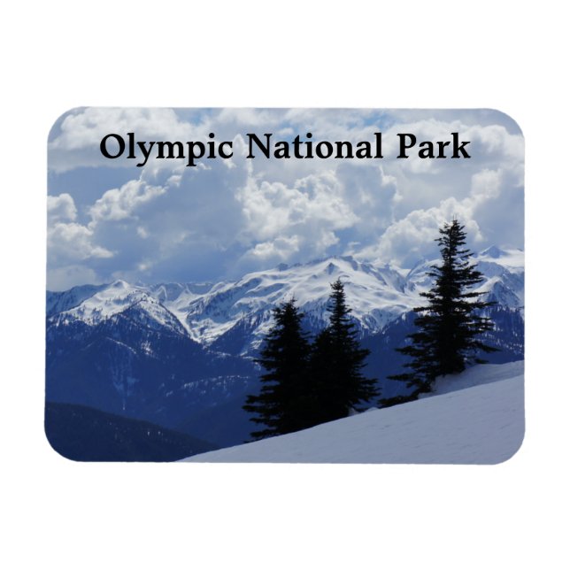 Flexible Magnet du parc national olympique 3"x4" (Horizontal)