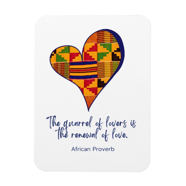 Flexible Magnet du proverbe africain (Vertical)