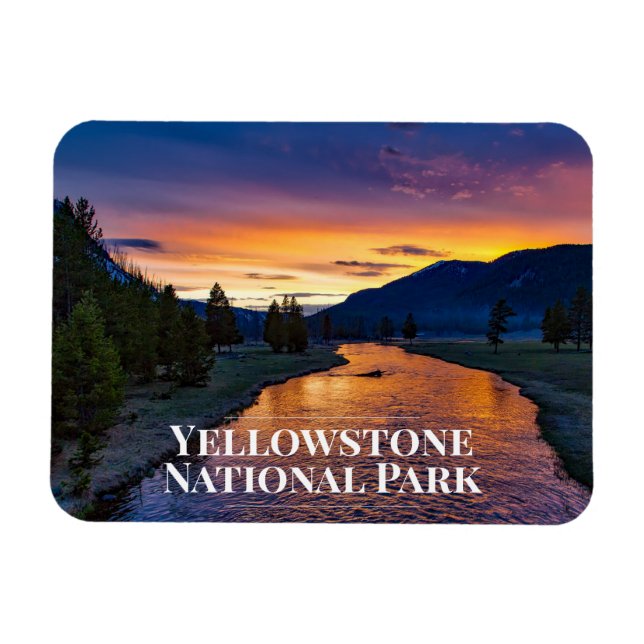 Flexible Magnet frigo du parc national de Yellowstone (Horizontal)