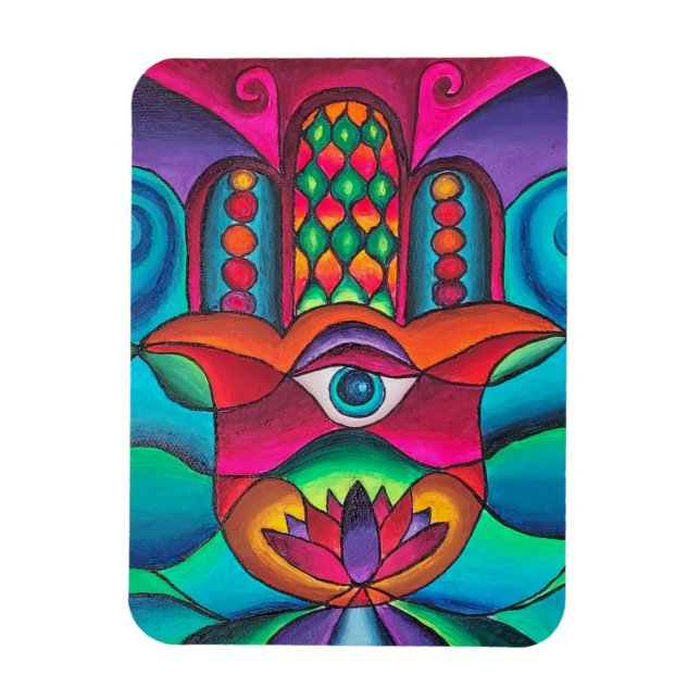 Flexible Magnet Hamsa (Vertical)