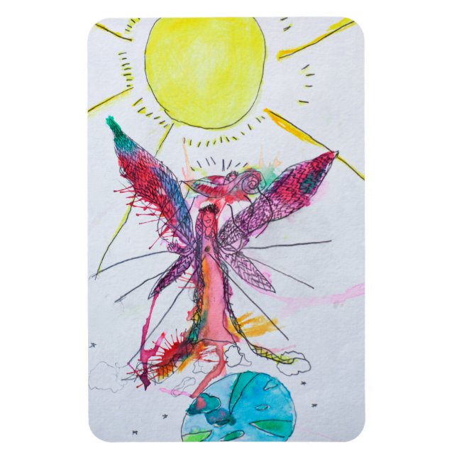 Flexible Magnet - Mère Dieu Créer l'Esprit d'un bébé (Vertical)