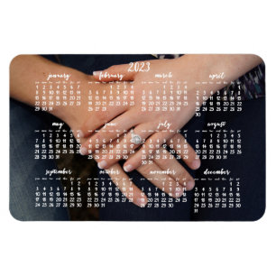 Flexible Magnet photo 2023 Calendrier magnétique 4x6
