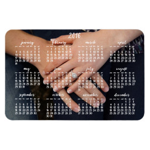 Flexible Magnet photo Calendrier magnétique 2016 4x6
