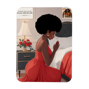 Flexible Magnet photo de 3 po x 4 po de la mère priante