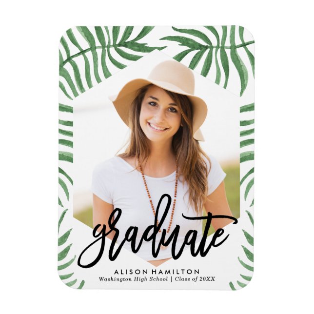 Flexible Magnet photo de la graduation de la brise tropical (Vertical)