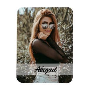 Flexible Magnet photo et nom personnalisé