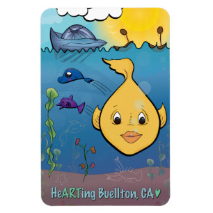Flexible Magnet - Poisson Goldie - Buellton.Art