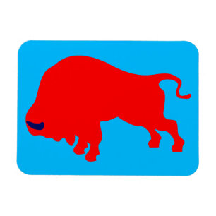 Flexible Magnet Red Bull 3"x4"