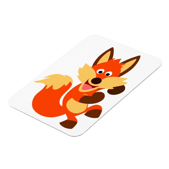 Flexible Magnet souple Fox Dancing Cute Dancing (Côté Gauche)