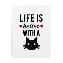 Flexible magnet that says life is better with a ca