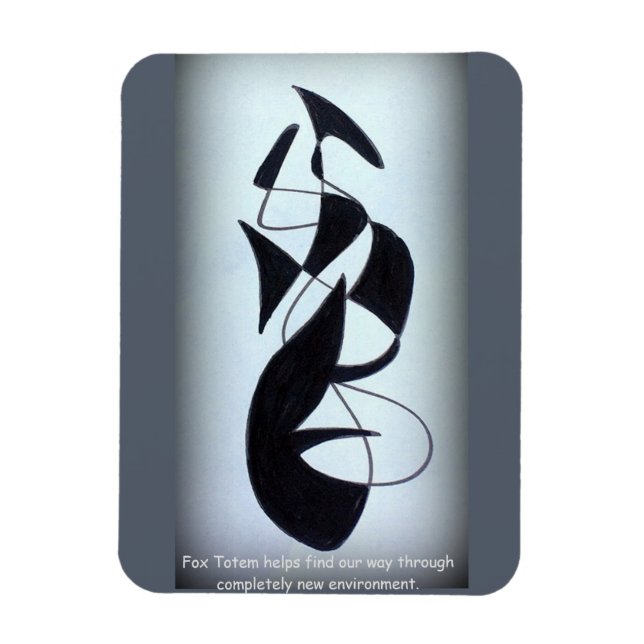 Flexible Magnet Totem Fox (Vertical)
