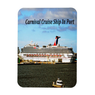 Flexible magnet with photo of cruise ship