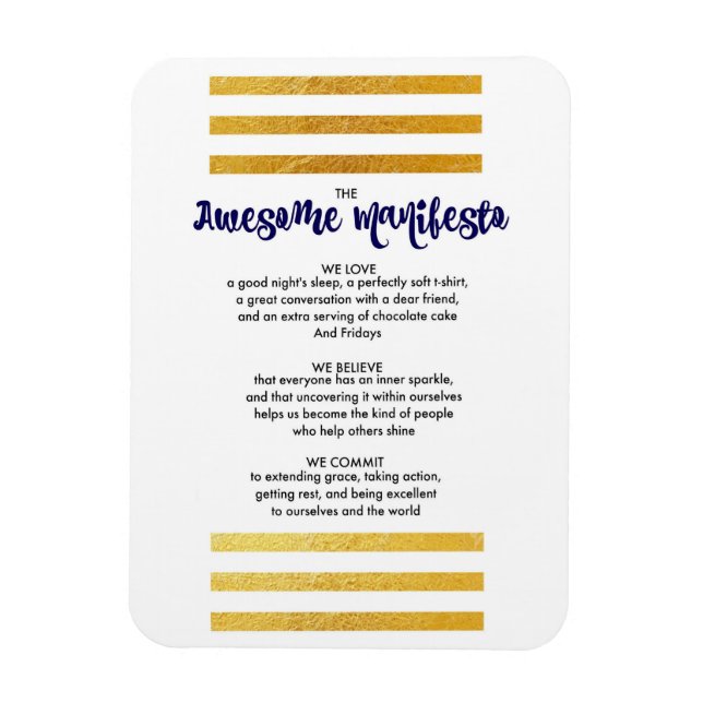 Flexible Manifeste de Sorta incroyable Magnet (Vertical)