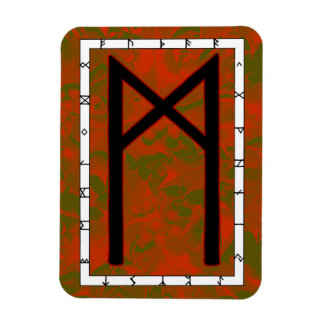 Flexible Mannaz Viking Rune Magnet - Humanité !