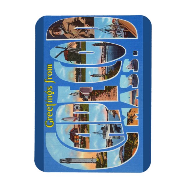 Flexible Massachusetts, Cape Cod, Magnet (Vertical)