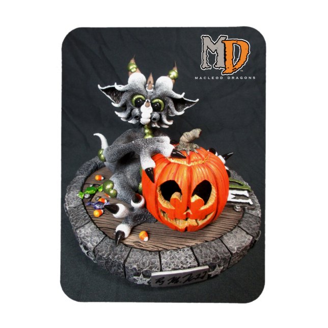 Flexible MD Halloween Dragon 3" x 4" Magnet photo (Vertical)