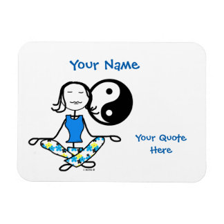 Flexible Méditation Karma Fridge Magnet