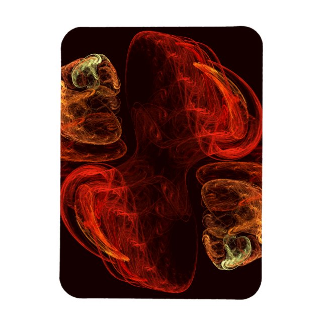 Flexible Métamorphose Abstrait Art Premium Magnet (Vertical)