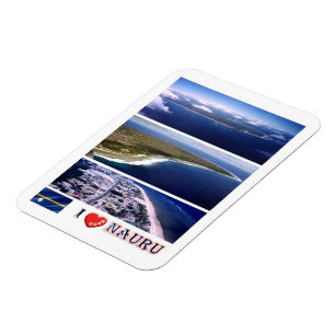 Flexible Nauru - I Love - Magnet