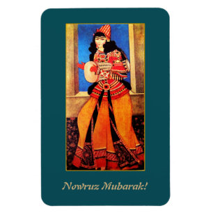 Flexible Nowruz Moubarak. Magnet cadeau du Nouvel An persan