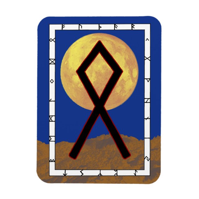 Flexible Othala Viking Rune Magnet - Accueil! (Vertical)