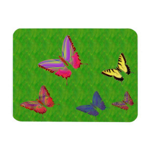 Flexible Papillons Abstraits Magnet Premium