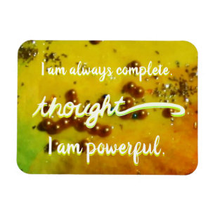 Flexible "Pensée" Yellow Power Chakra Mots Magnet