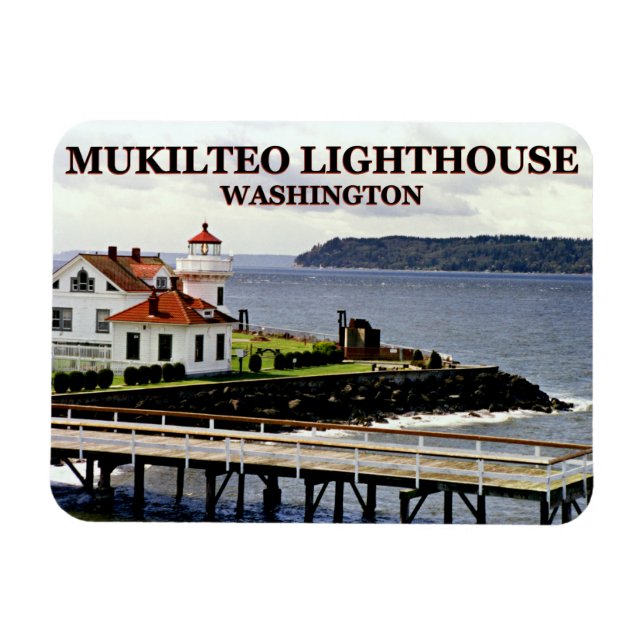 Flexible Phare de Mukilteo, Washington Magnet (Horizontal)
