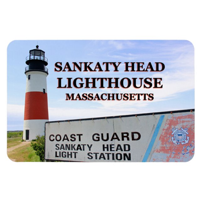 Flexible Phare de Sankaty Head, Nantucket MA Flex Magnet (Horizontal)