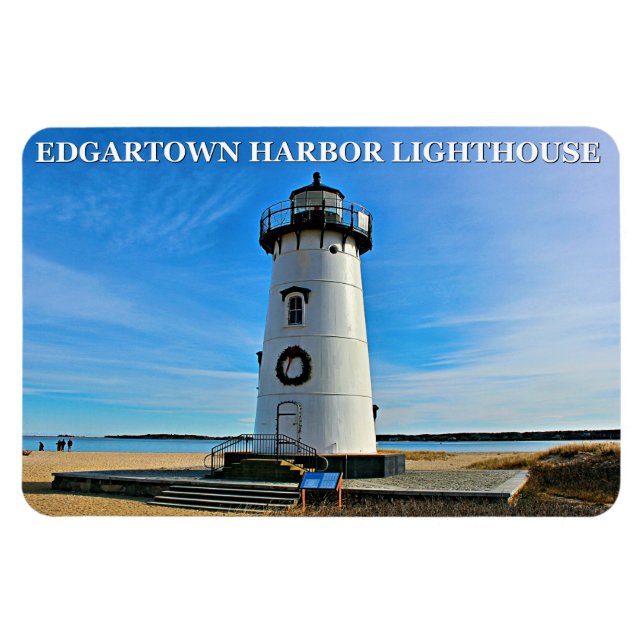 Flexible Phare d'Edgartown, Massachusetts Flexi Magnet (Horizontal)