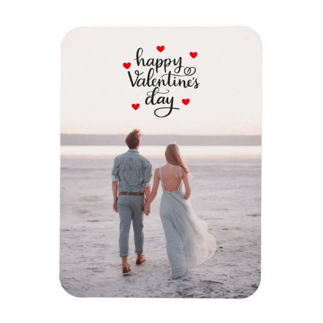 Flexible Photo Heureuse Sainte-Valentin Magnet (Vertical)