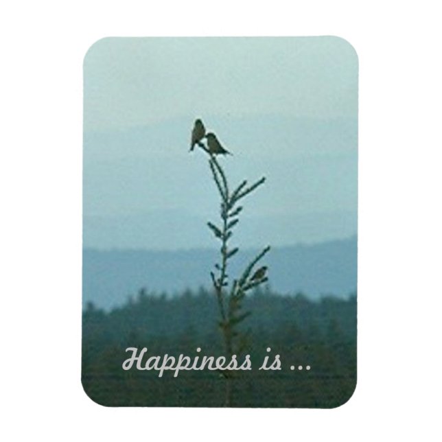 Flexible Photo Magnet - Le bonheur est ... (Vertical)