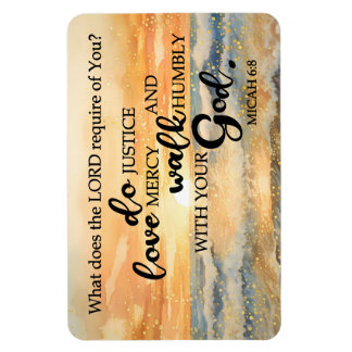 Flexible Photo Magnet-Micah 6:8 Magnet