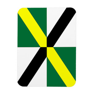 Flexible photo magnet with flag of Monterey