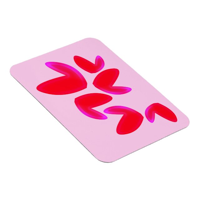 Flexible Photo magnet with Hearts (Côté Droit)
