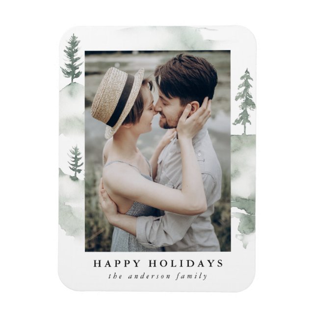 Flexible Pin d'hiver | Magnet photo de vacances (Vertical)