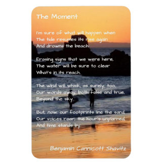Flexible Poem Magnet de cuisine - Le moment - avec photo