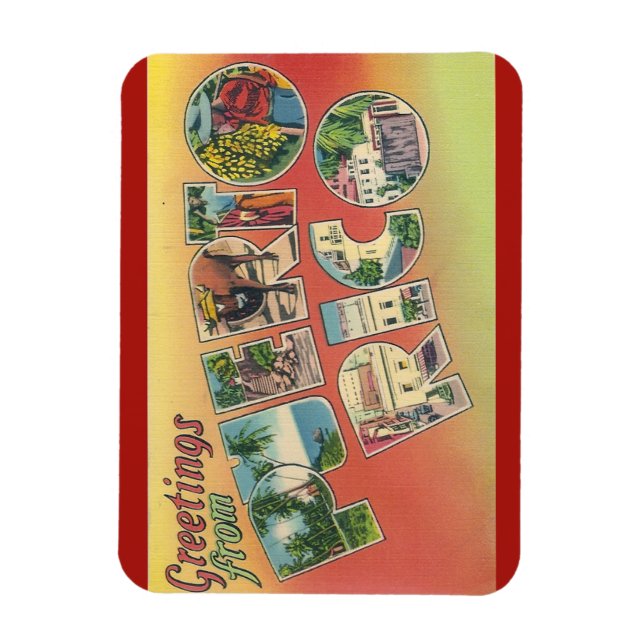 Flexible Porto Rico Magnet (Vertical)
