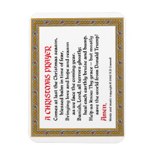 Flexible Prière de Noël (Donald Trump) Magnet #2