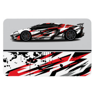 Flexible Race Car Magnet