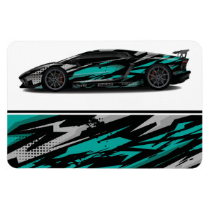 Flexible Race Car Magnet