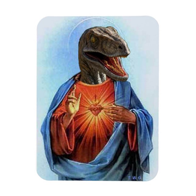 Flexible Raptor Jesus Magnet (Vertical)