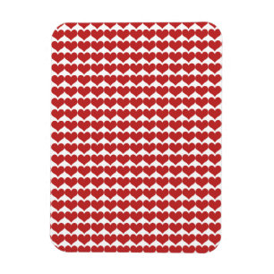 Flexible Red Cute Hearts Magnet Motif