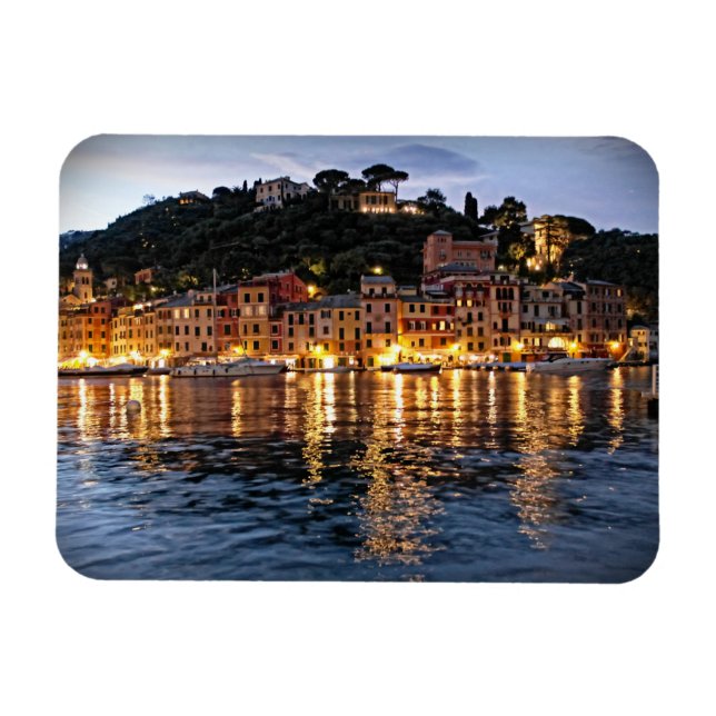 Flexible Réflexions sur Portofino, Italia - Italie Magnet (Horizontal)